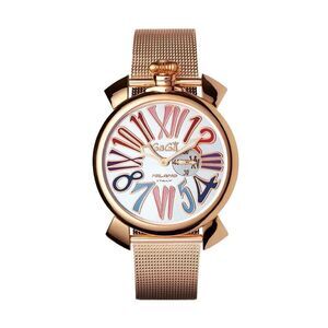 GaGà Milano 46mm Rose Gold SS Multi Colour Rare Model Unisex Quartz Watch